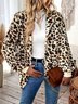 Regular Fit Cotton Polka Dots Casual Jacket