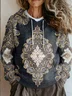 Hoodie Vintage Loose Ethnic Sweater