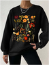 Women's Subtle Anti-Maga Floral, Fdt Merch, Feminist Gift Casual Waffle Sweatshirts