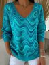 Casual Regular Fit Cotton Ombre Sweater