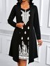 Floral Casual Cotton Dress With No