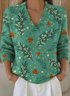 Loose V Neck Christmas Vintage Sweater