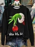 Crew Neck Casual Christmas Sweatshirt