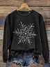 Casual Christmas Loose Crew Neck Sweatshirt