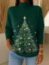 Christmas Turtleneck Casual Loose Sweater