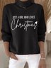 Loose Letter Pattern Turtleneck Vintage Sweater