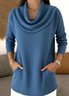 Regular Fit Casual Mock Neck T-Shirt