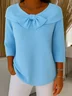 Plain Simple Crew Neck Loose Knit Top