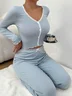 Plain Regular Fit Simple Lounge Set