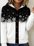 Wool/Knitting Christmas Casual Hoodie Cardigan