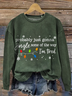 Christmas Art Print Casual Sweatshirt
