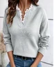 Loose Plain Casual Others Sweater