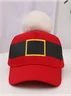 Unisex Santa Claus Baseball Cap with Pom-Pom Holiday Party Accessories