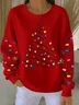 Christmas Casual Loose Crew Neck Sweatshirt