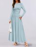 Elegant Cotton-Blend Regular Fit Dress With No