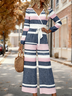 Striped Loose Elegant Jumpsuit