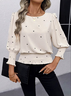 Loose Smock Crew Neck Casual Blouse