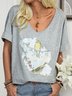 Short Sleeve Shift Animal T-shirt